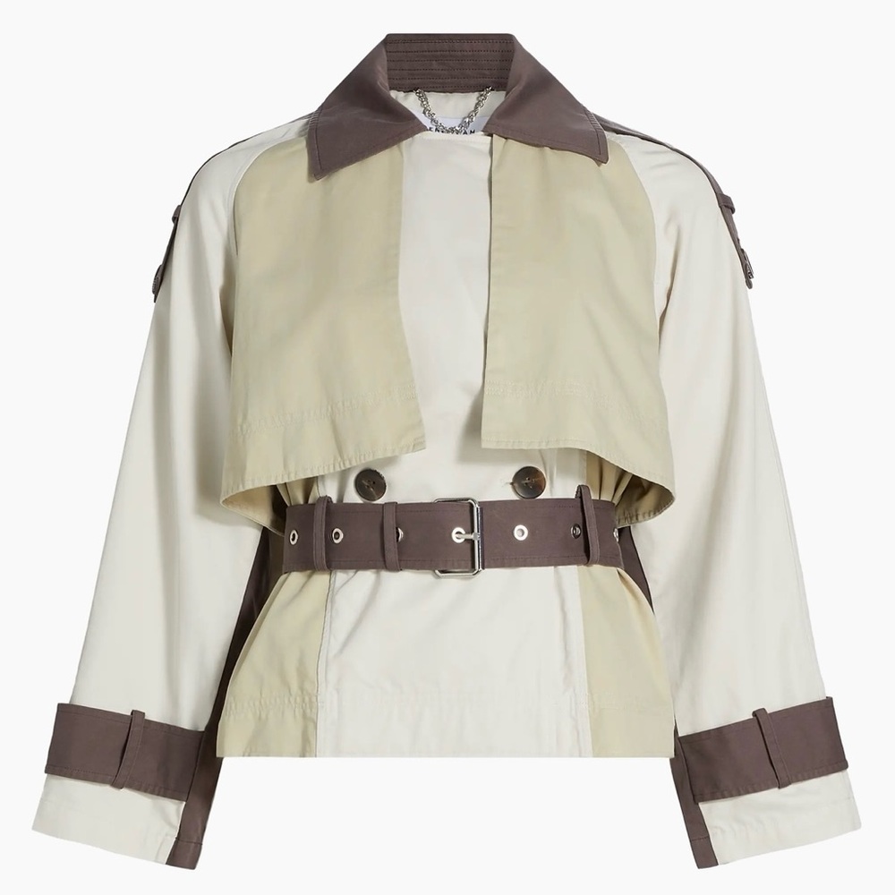 Derek Lam 10 Crosby Ines Colorblock Trench Jacket